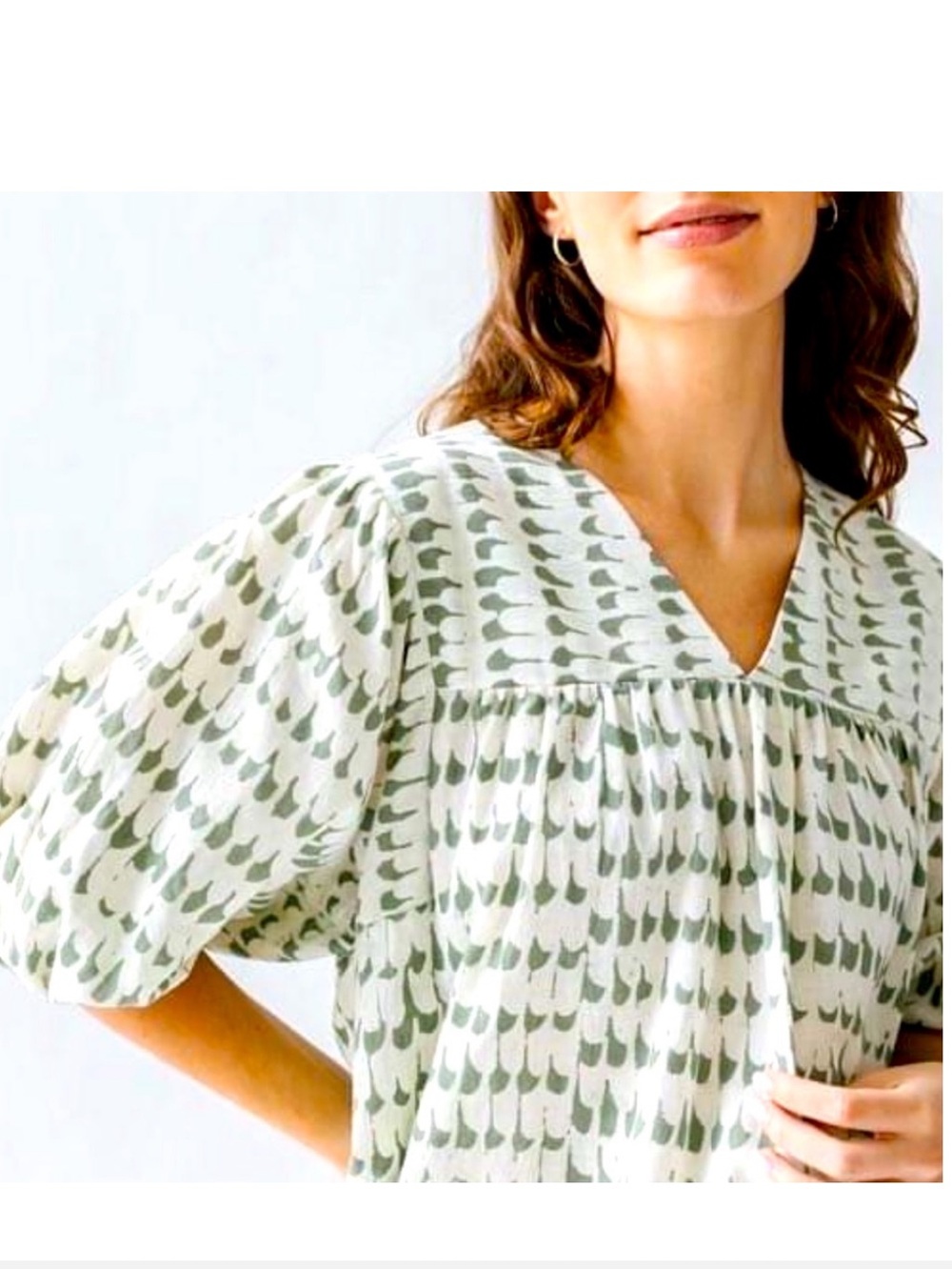 Mirth Belem Top Handmade Cotton Boxy Oversized Blouse Top Size XS
